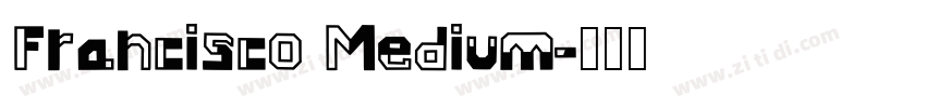 Francisco Medium字体转换